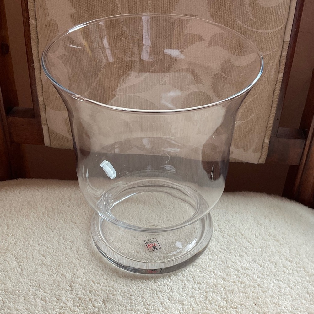Glass Vase, Robert William, Clear, perfect for layering colored stones, etc.